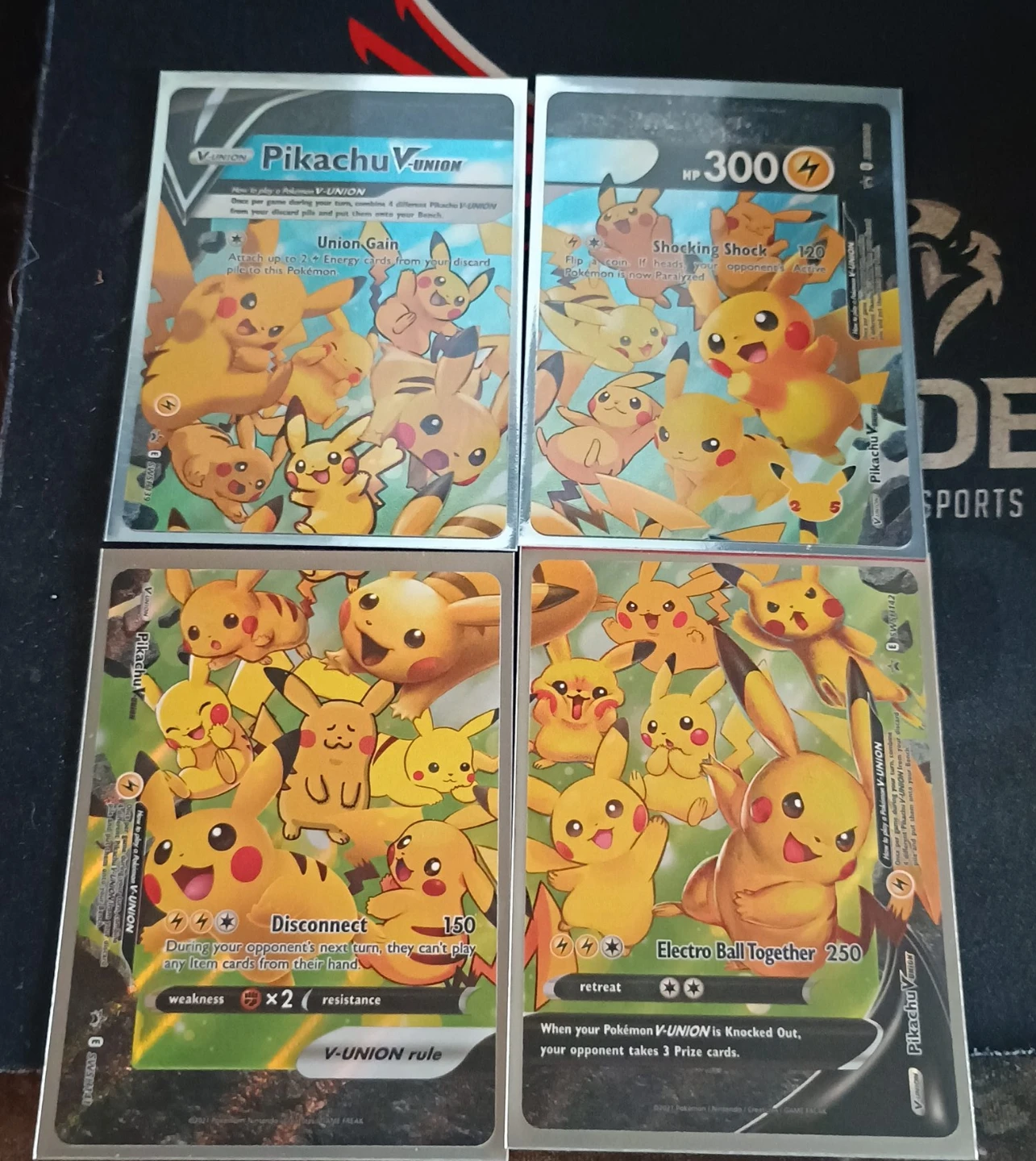 Pikachu V-UNION Pokemon Card Set