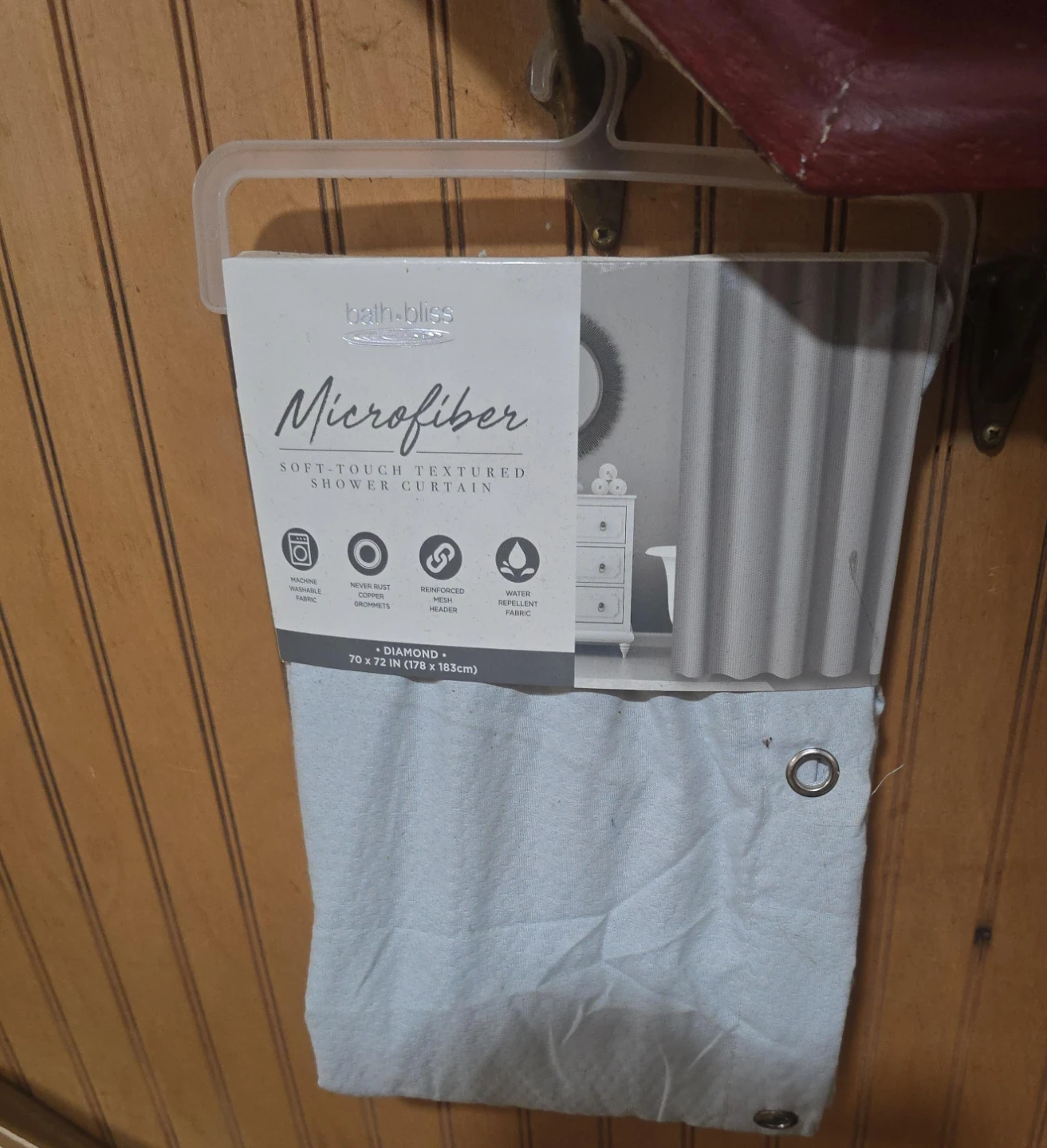 Bath Bliss Microfiber Shower Curtain