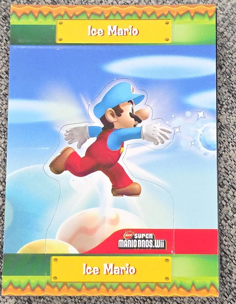 New Super Mario Bros. Wii Ice Mario Collectible Card