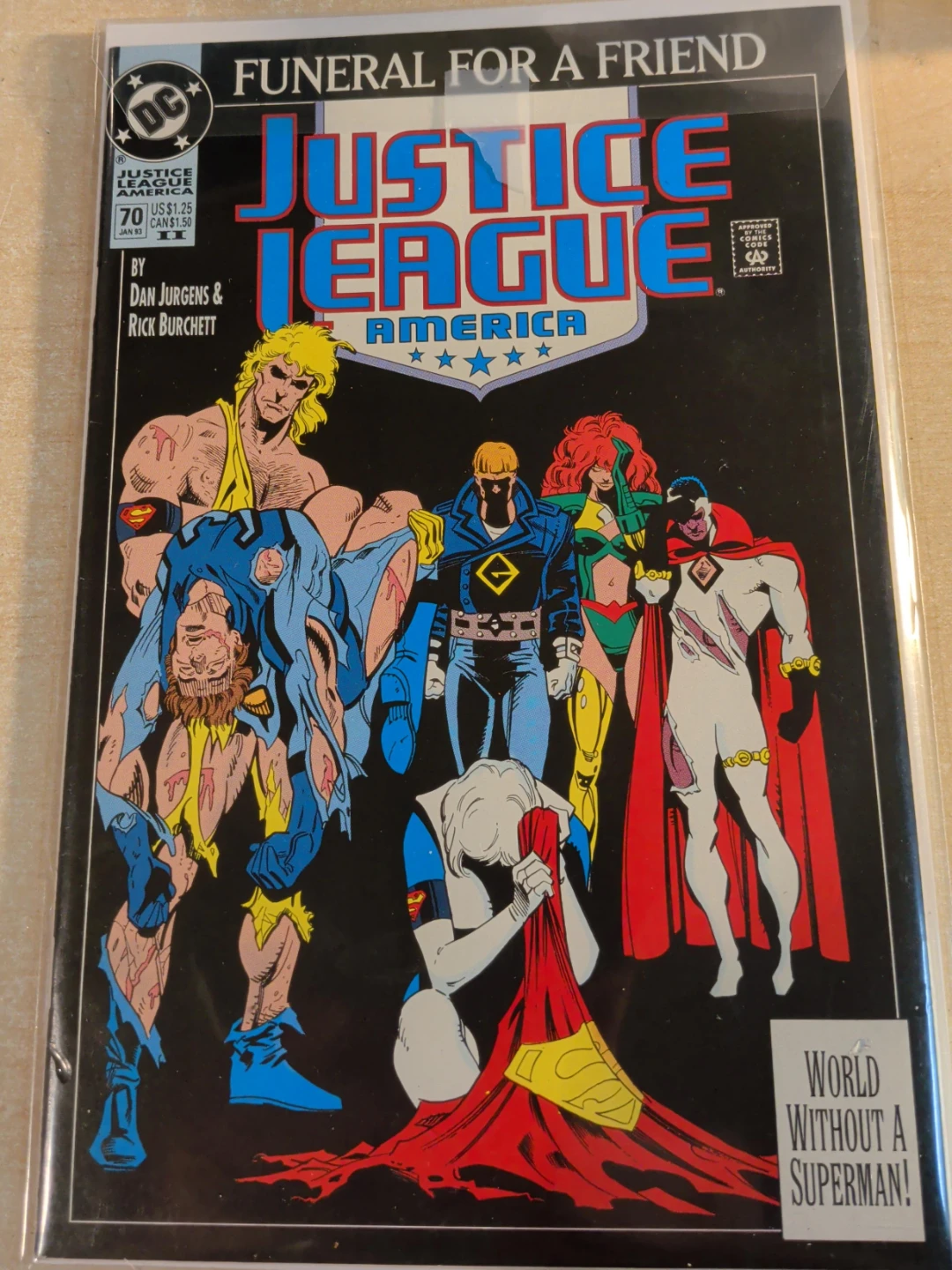 Justice League America #70 Funeral for a Friend