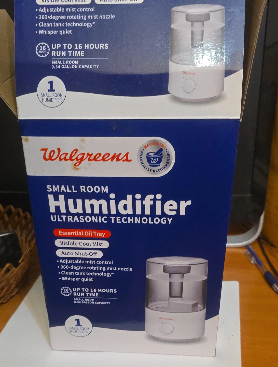 Walgreens Small Room Ultrasonic Humidifier