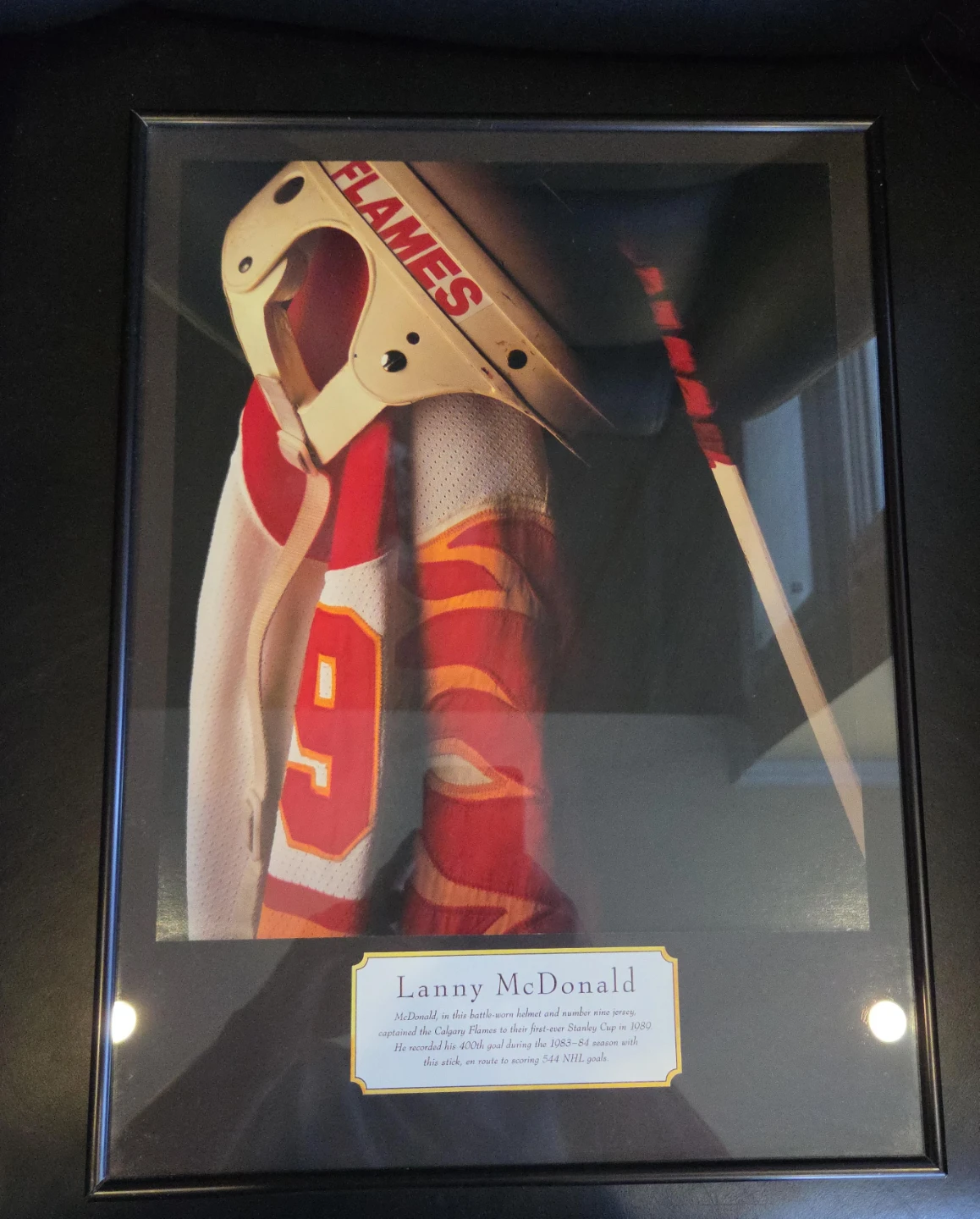 Lanny McDonald Calgary Flames Framed Print