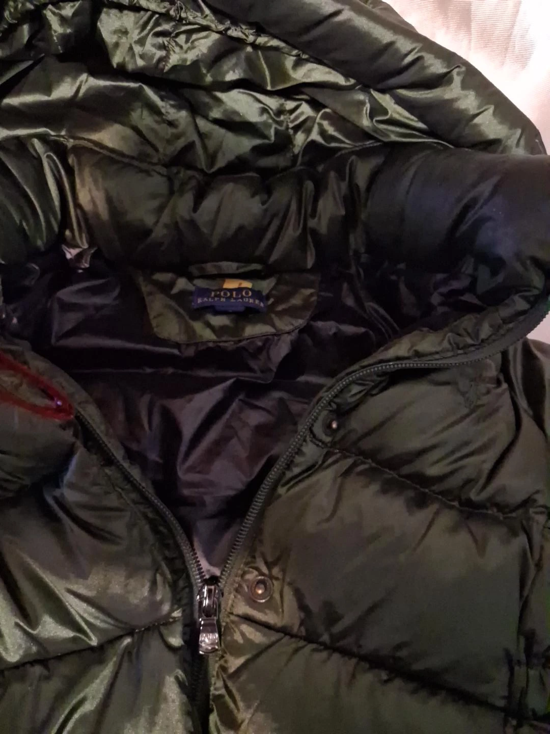 Polo Ralph Lauren Olive Puffer Jacket - photo 2