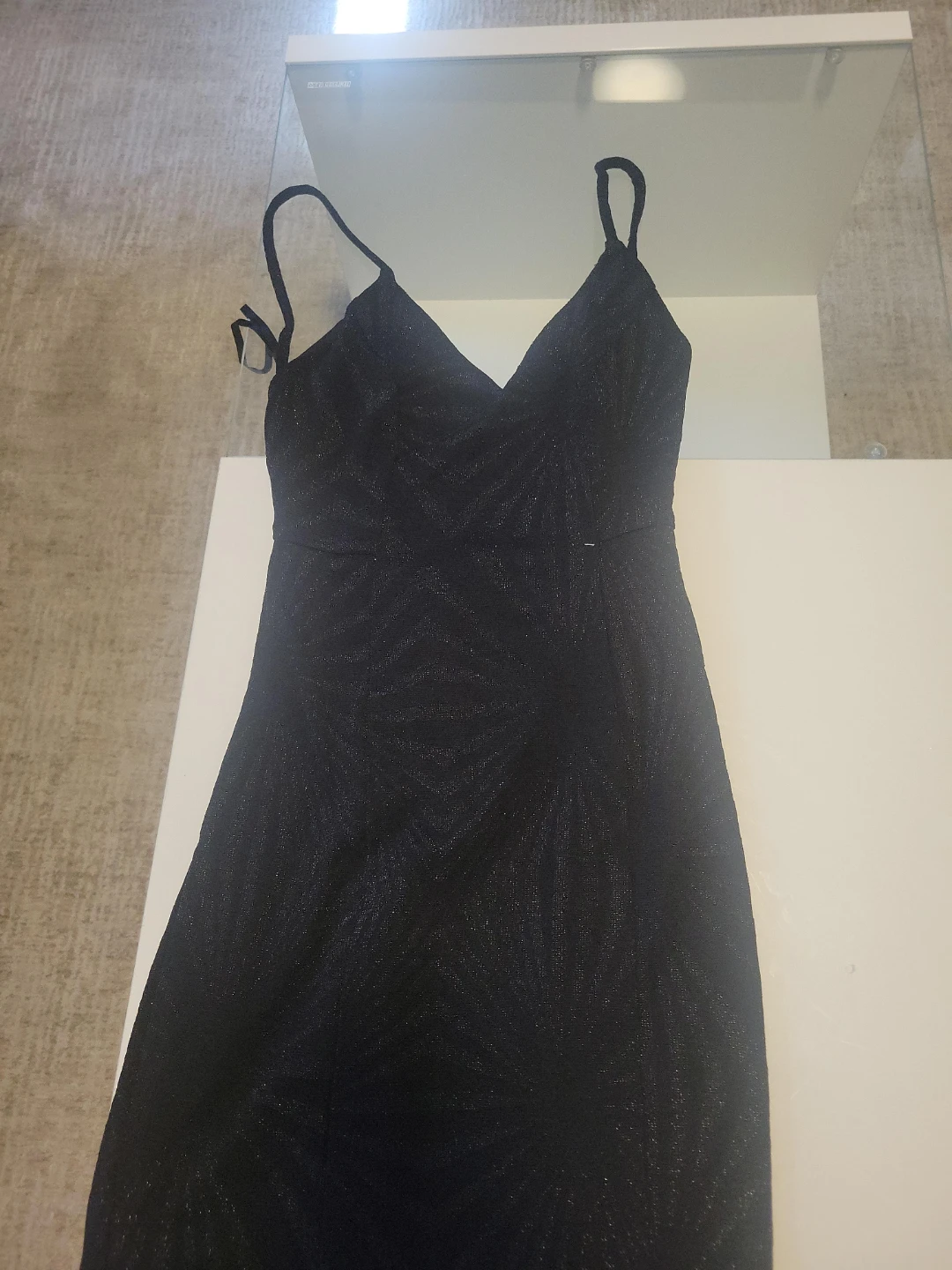 City Triangles Black Shimmer Dress