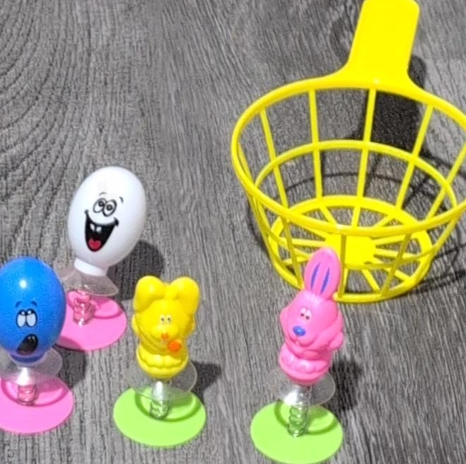 Easter Egg and Bunny Spring Toys with Basket