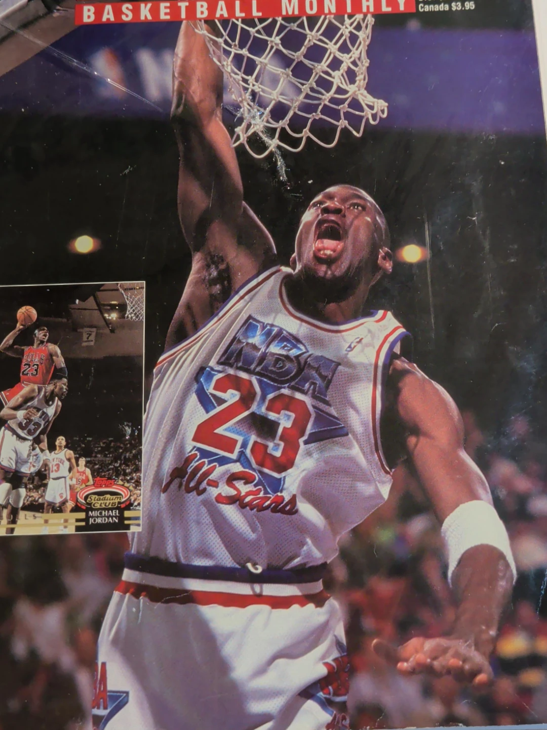 Basketball Monthly Magazine Featuring Michael Jordan