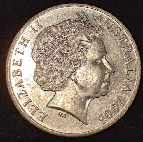 2003 Australian 20 Cent Volunteers Coin