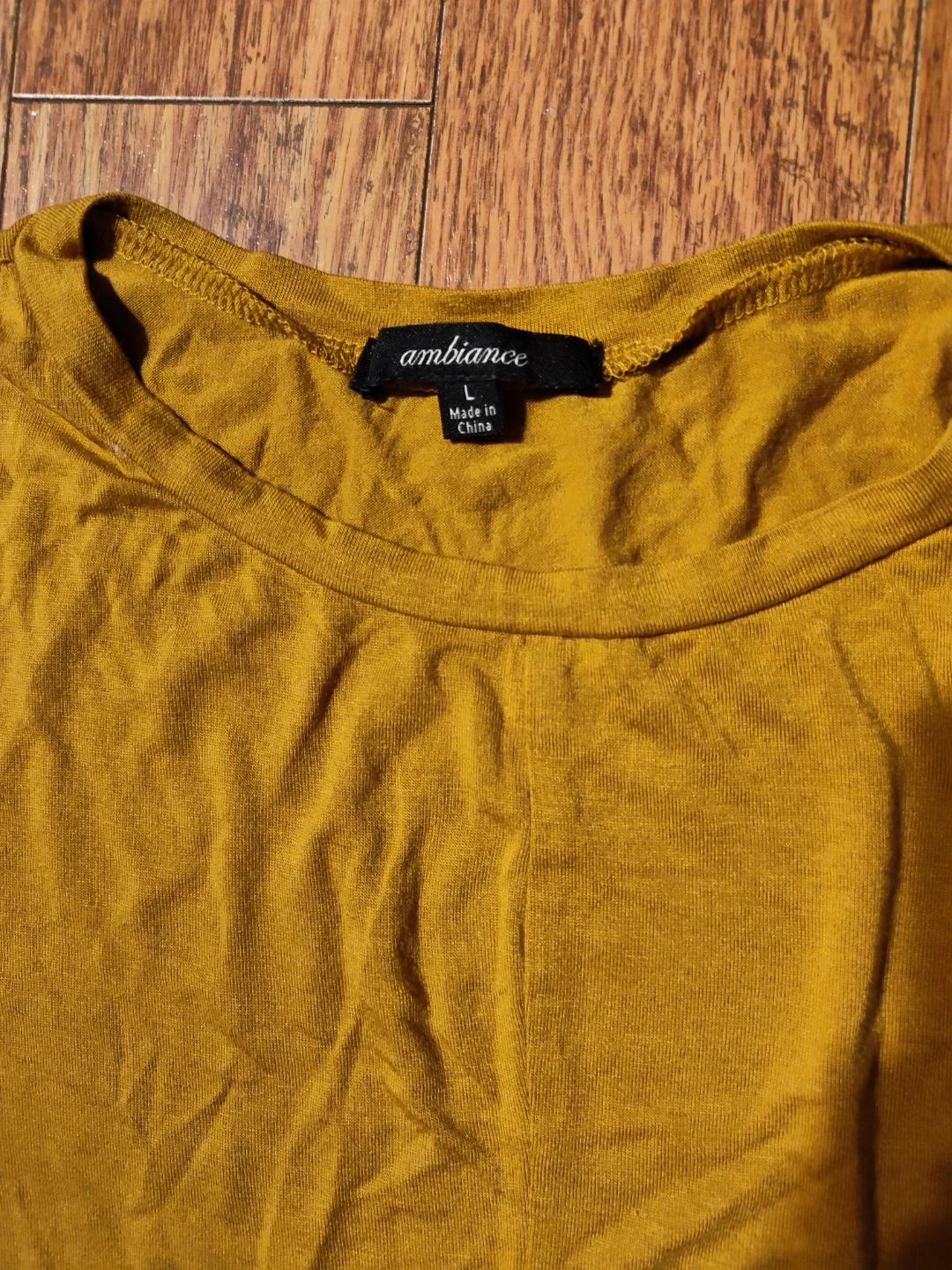 Ambiance Mustard Long Sleeve Top - Large