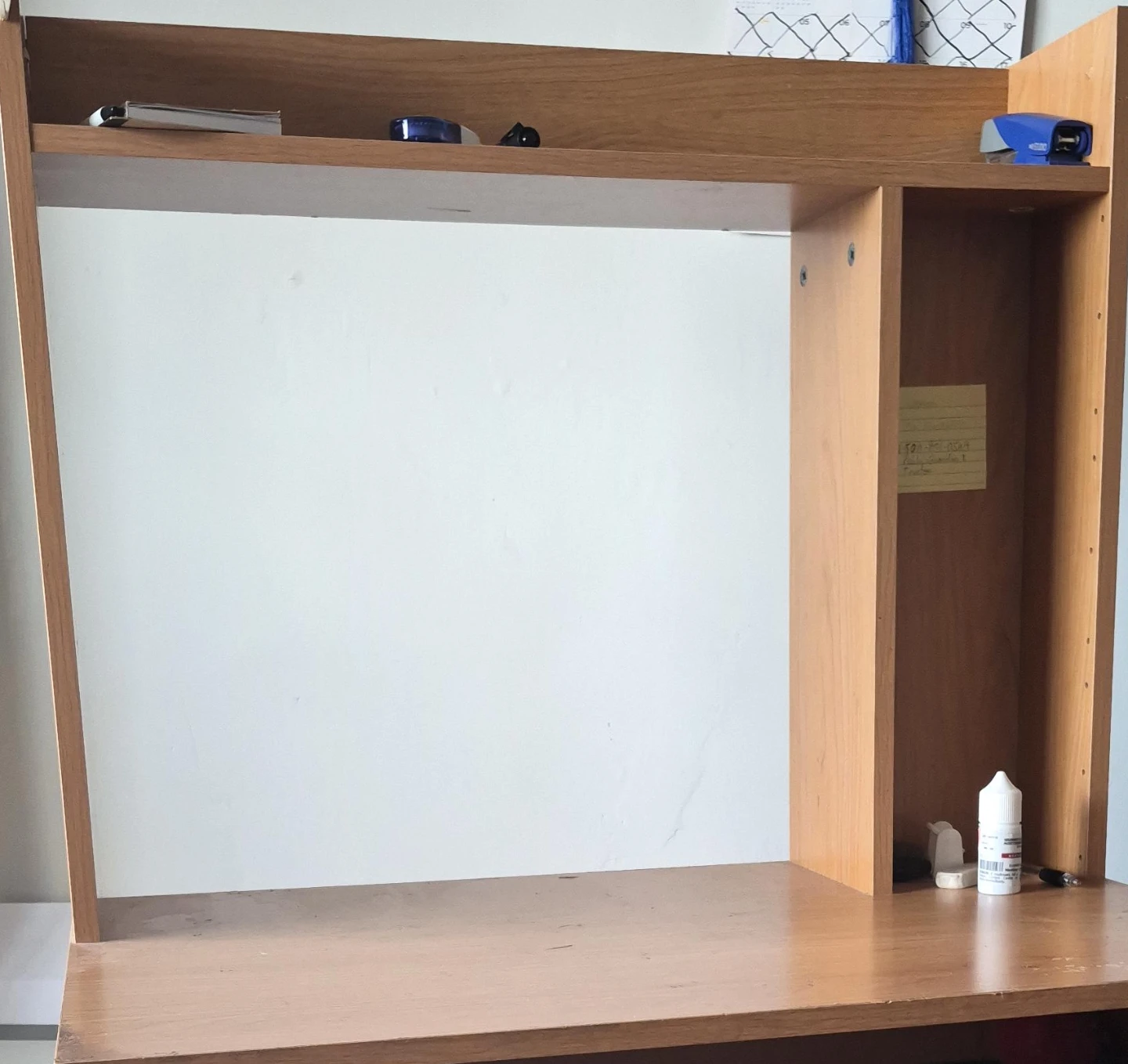 Wooden Desk Hutch