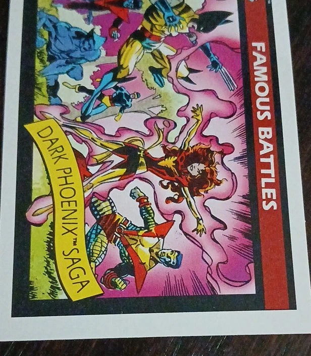 Marvel Famous Battles Dark Phoenix Saga Trading Card