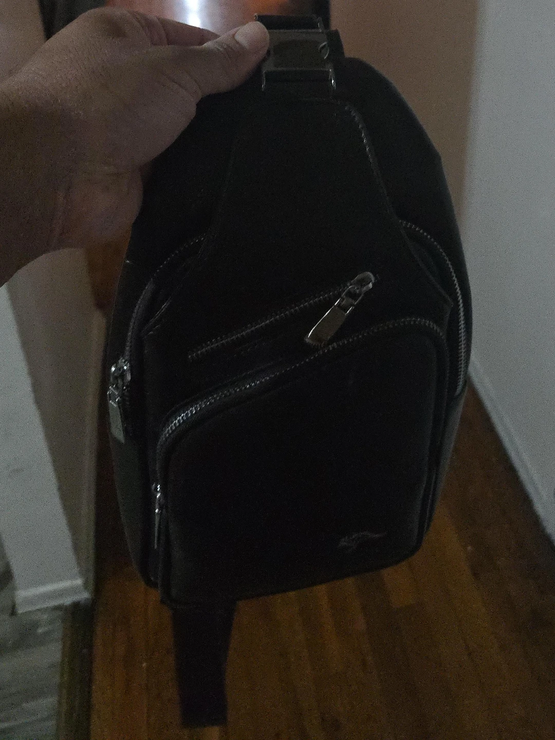 Kangol Black Sling Backpack