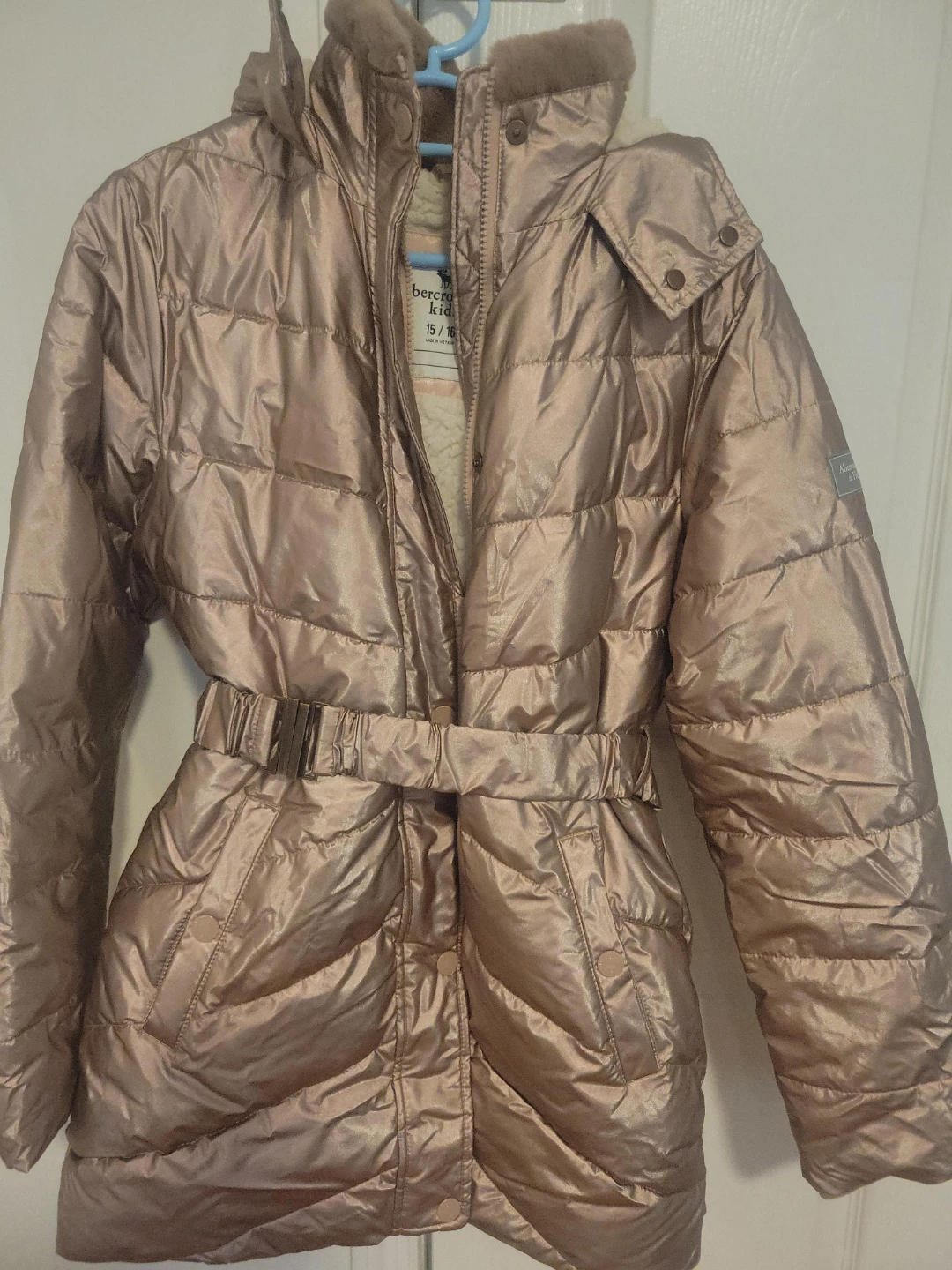 Abercrombie Kids Metallic Puffer Jacket