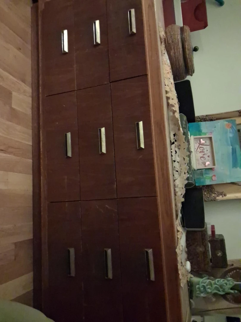 Nine Drawer Wooden Dresser