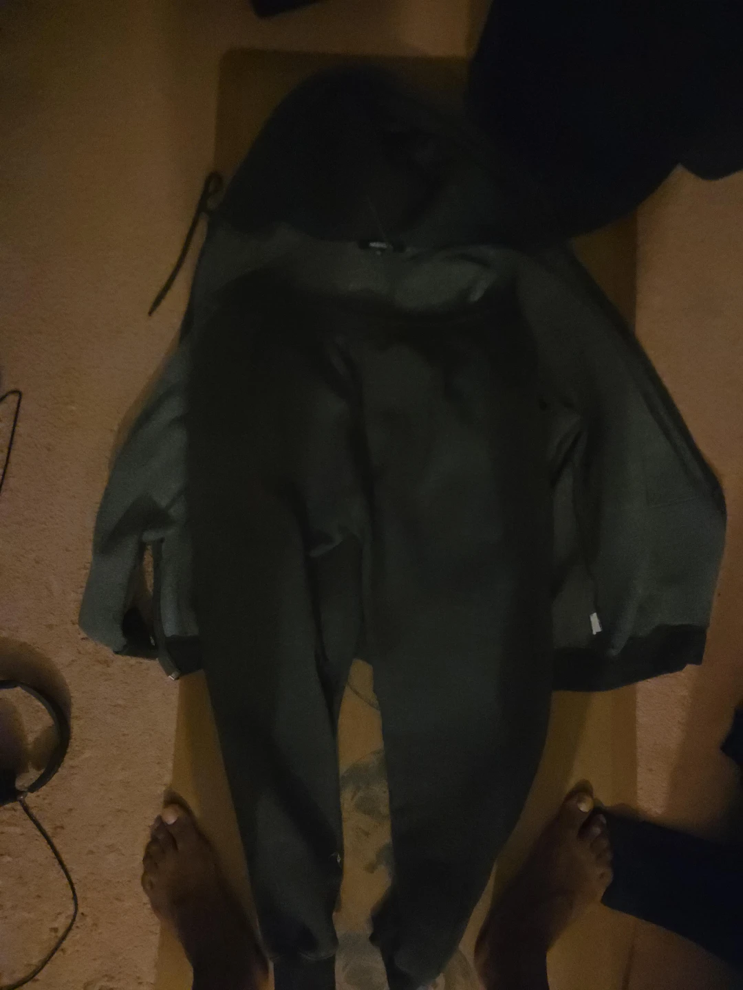 Dark grey jogging suit