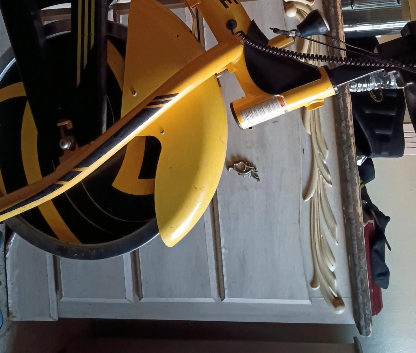 Yellow Indoor Exercise Bike