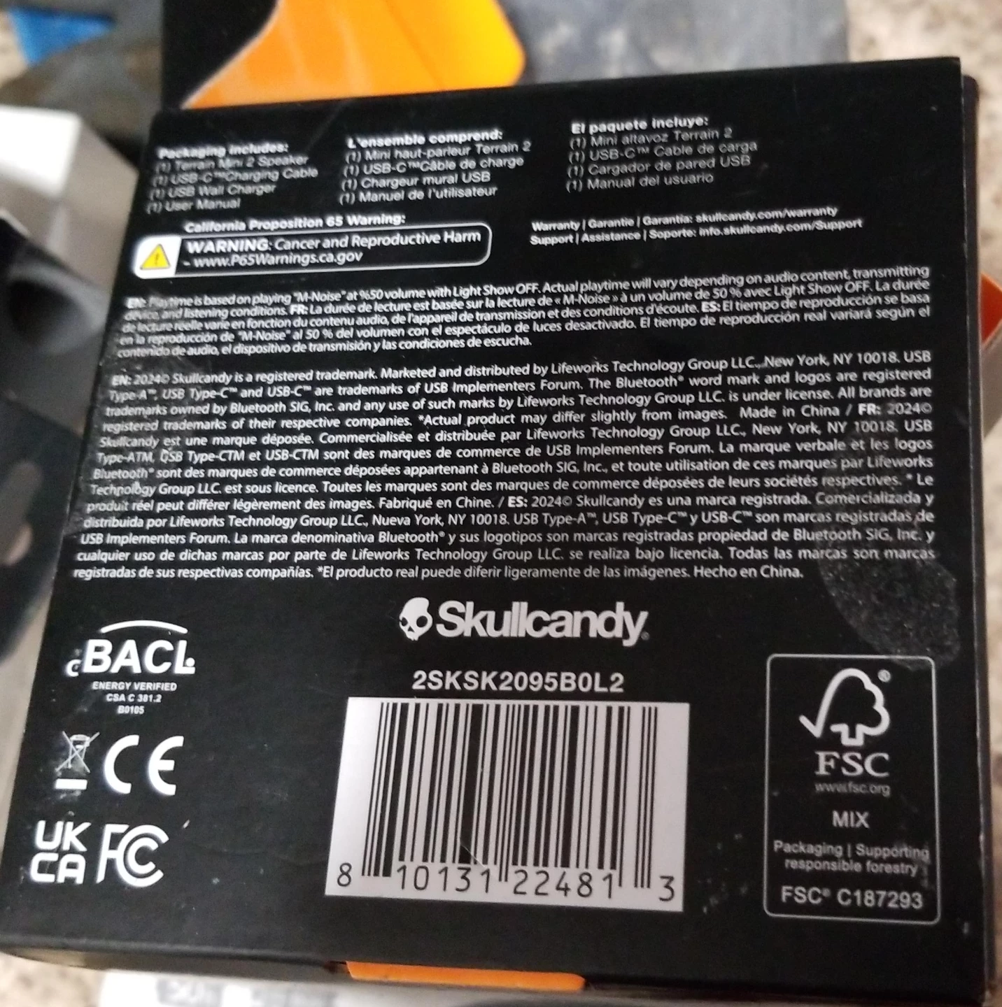 Skullcandy Terrain Mini 2 Bluetooth Speaker