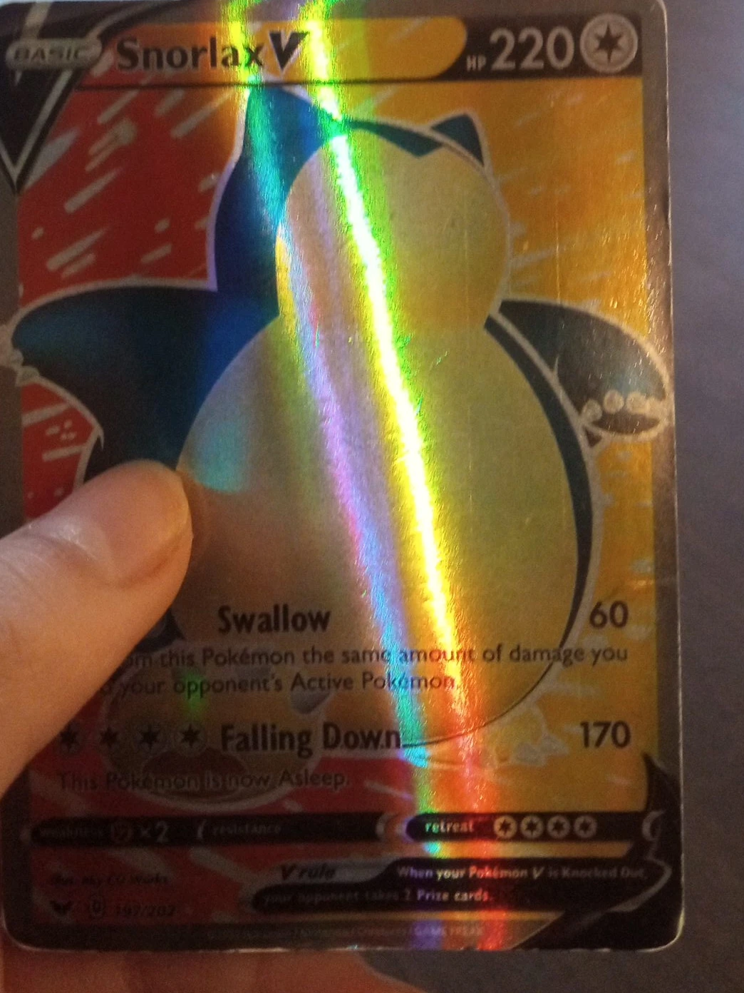 Snorlax V Pokemon Card