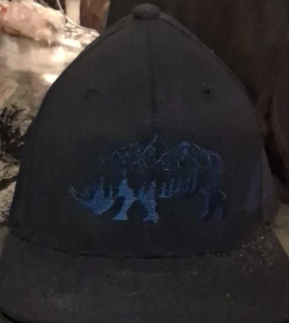 Black Rhino Graphic Baseball Cap