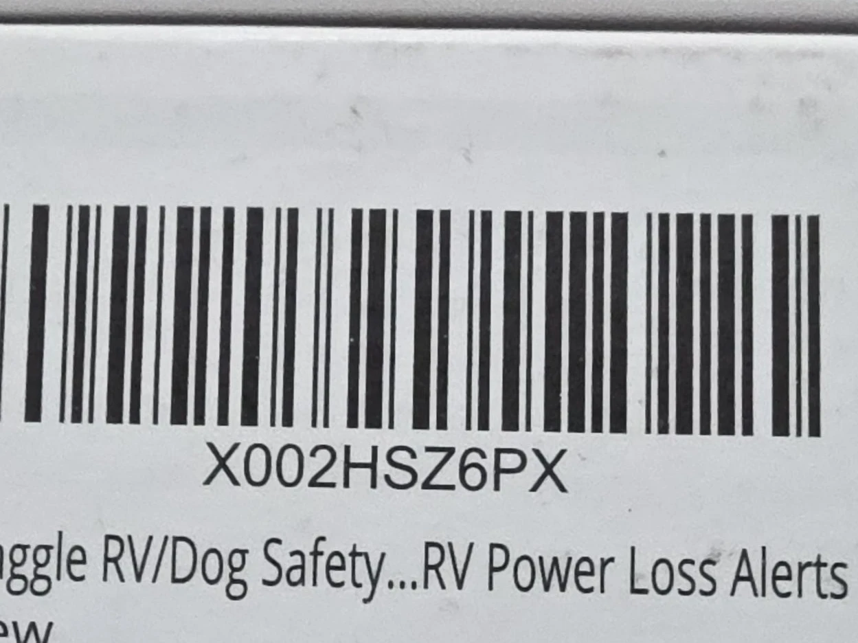 US only Waggle RV and Dog Safety Power Loss Alert