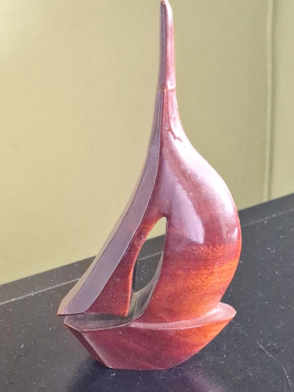 Small Wooden Sailboat Decor