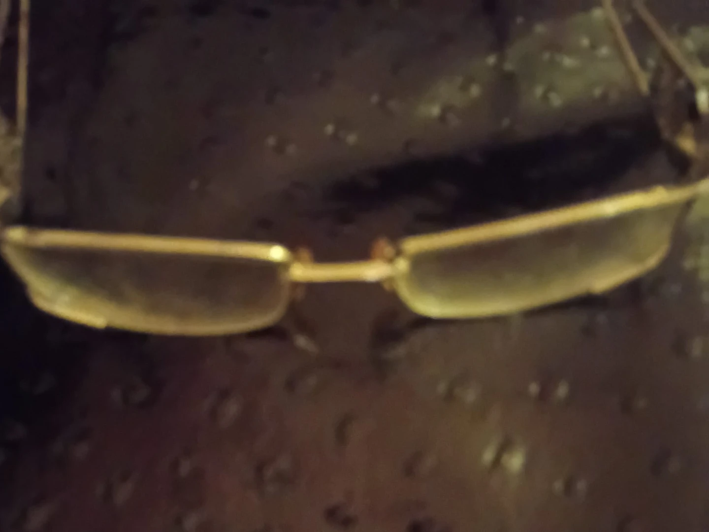 Gold-Tone Metal Frame Eyeglasses