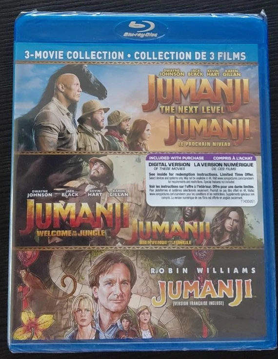 Jumanji 3-Movie Collection Blu-ray *NEW