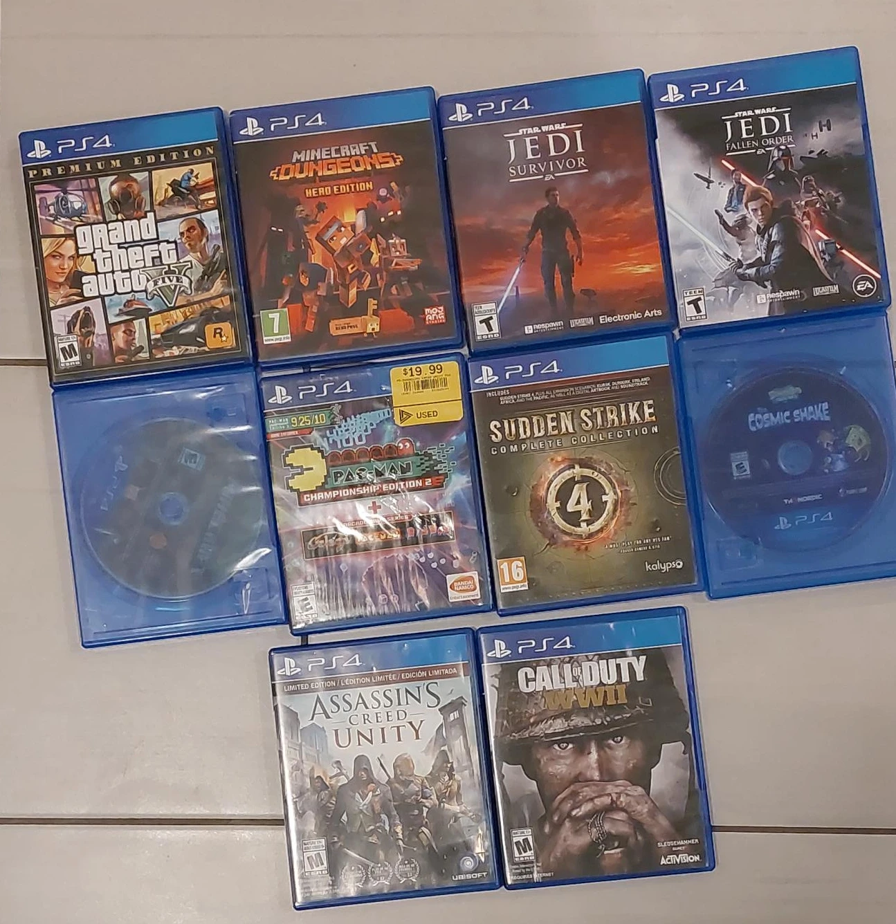 Collection of 9 PlayStation 4 Games