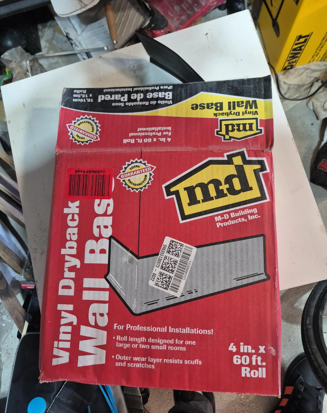 M-D Building Products Vinyl Dryback Wall Base black
