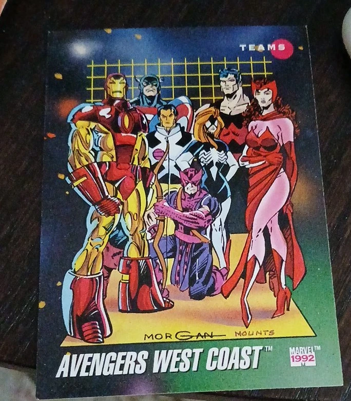 1992 Marvel Avengers West Coast Trading Card