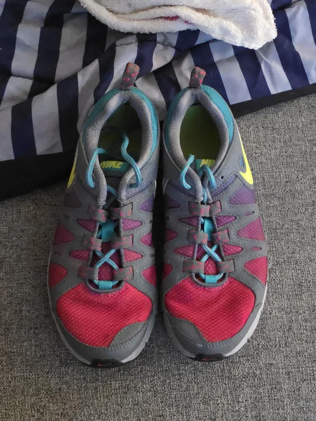 Nike multi-colour athletic sneakers