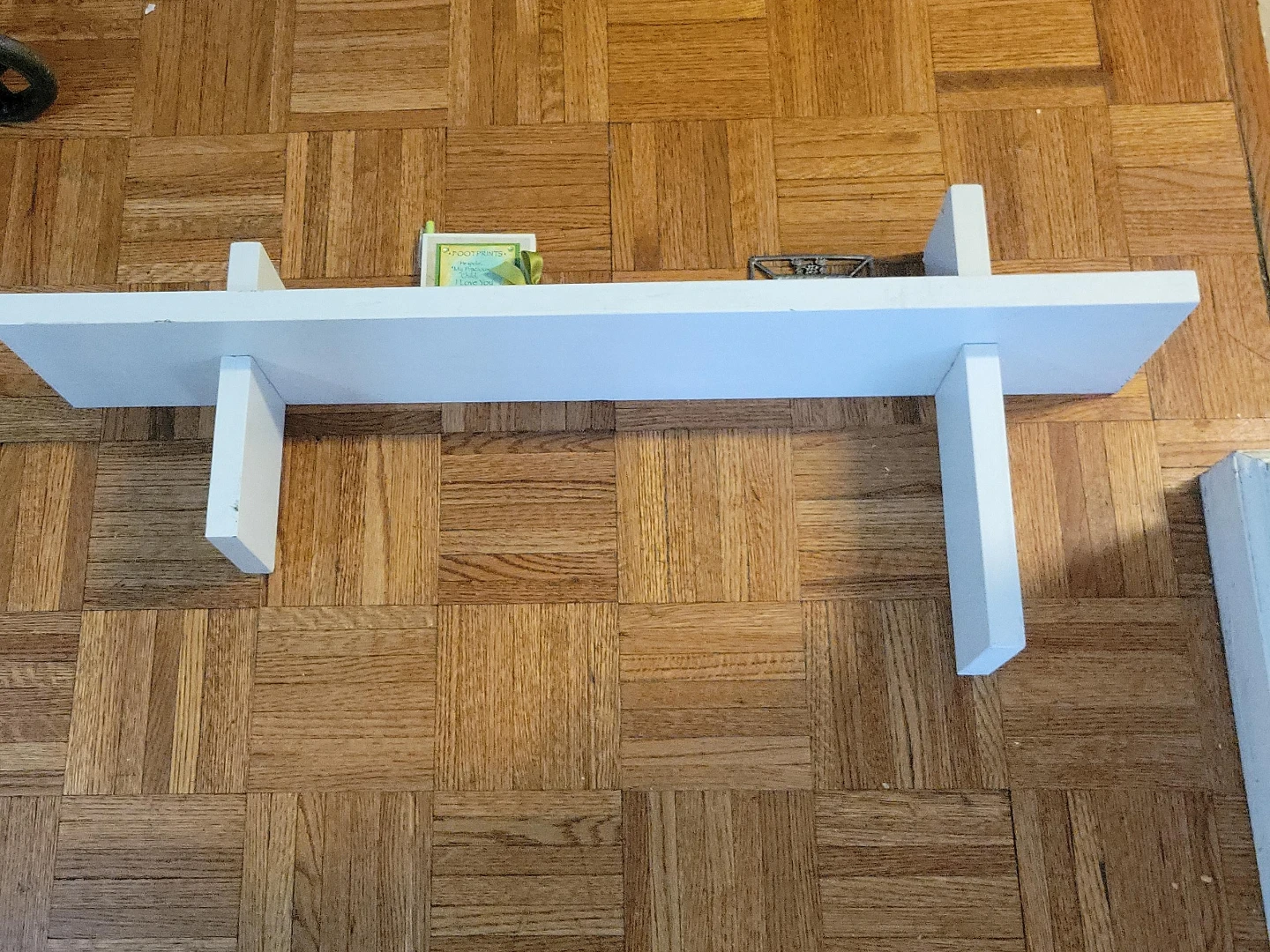 White Wall-Mounted Floating Shelf