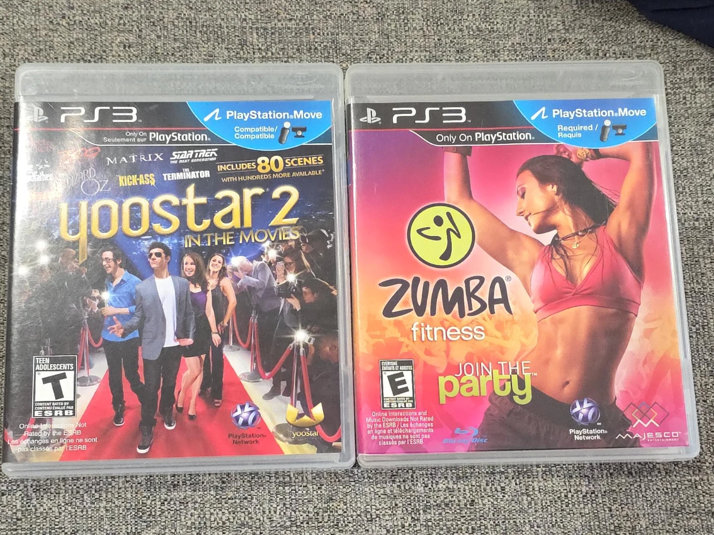 PS3 Games Yoostar 2 and Zumba Fitness