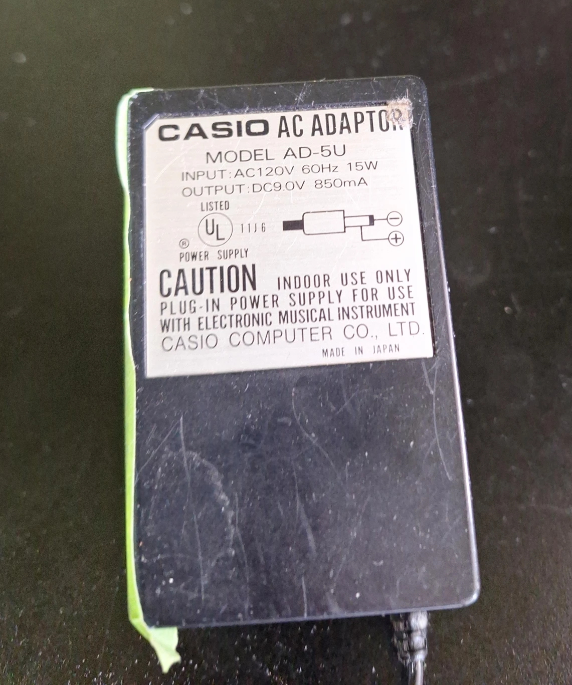 Casio AC Adaptor Model AD-5U
