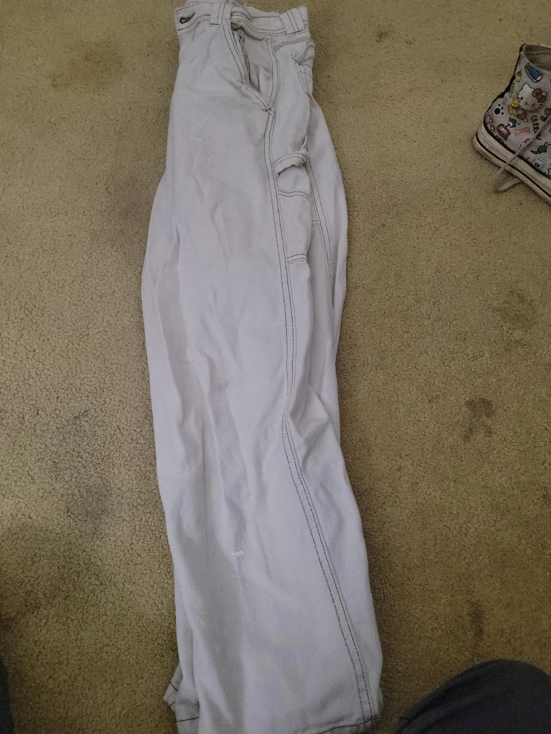 White Carpenter Jeans