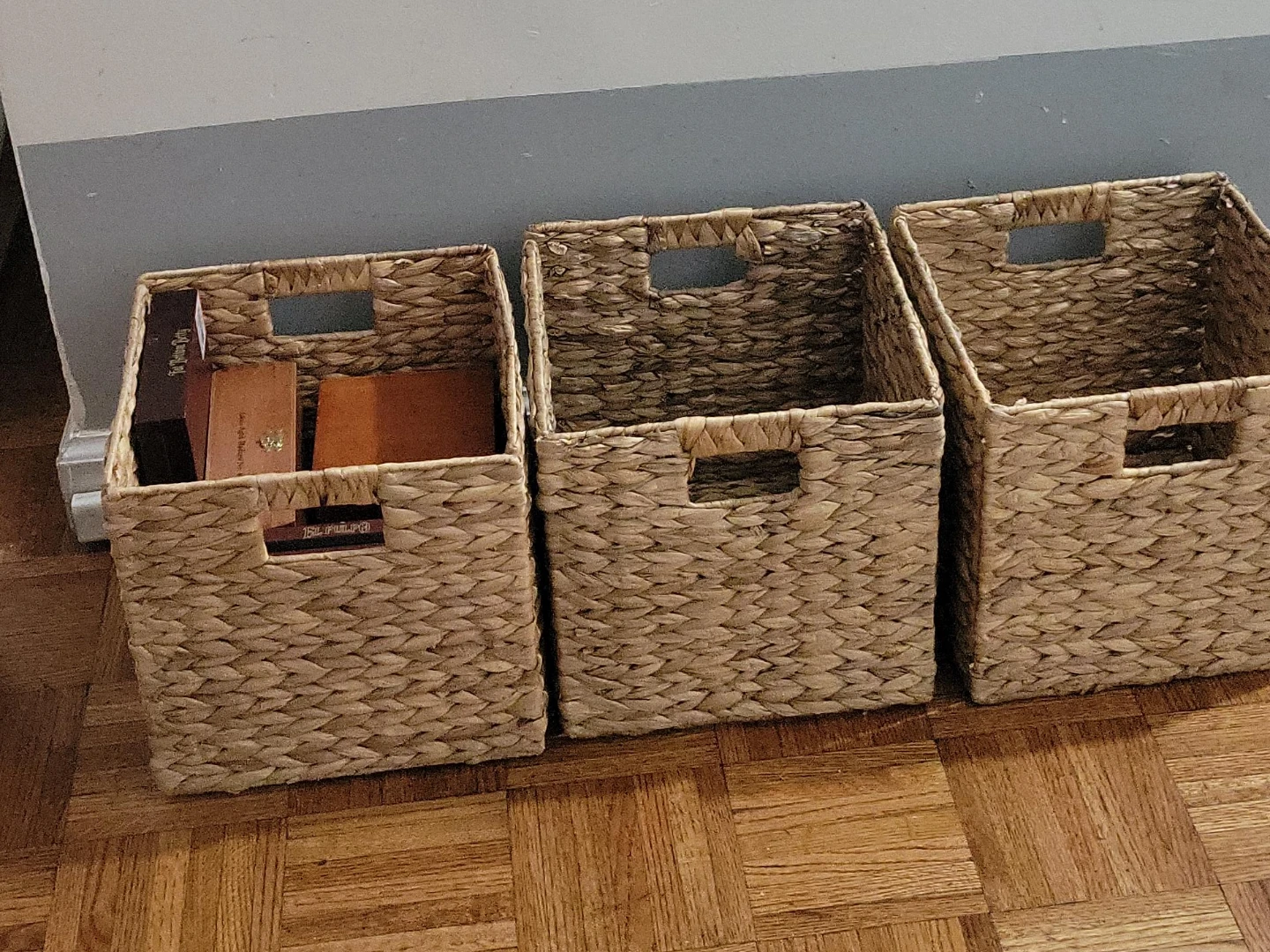Set of 3 Woven Storage Baskets