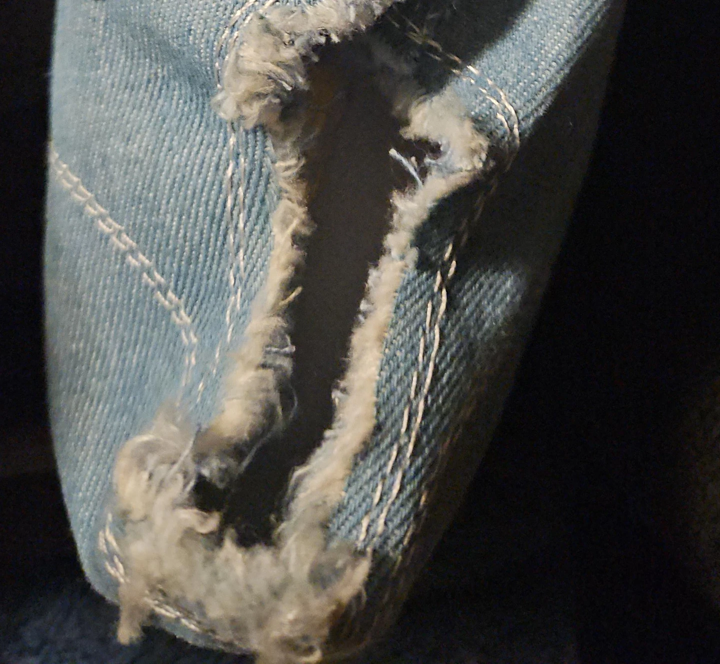 The Topping Frayed Denim Sneakers size 6 - photo 2