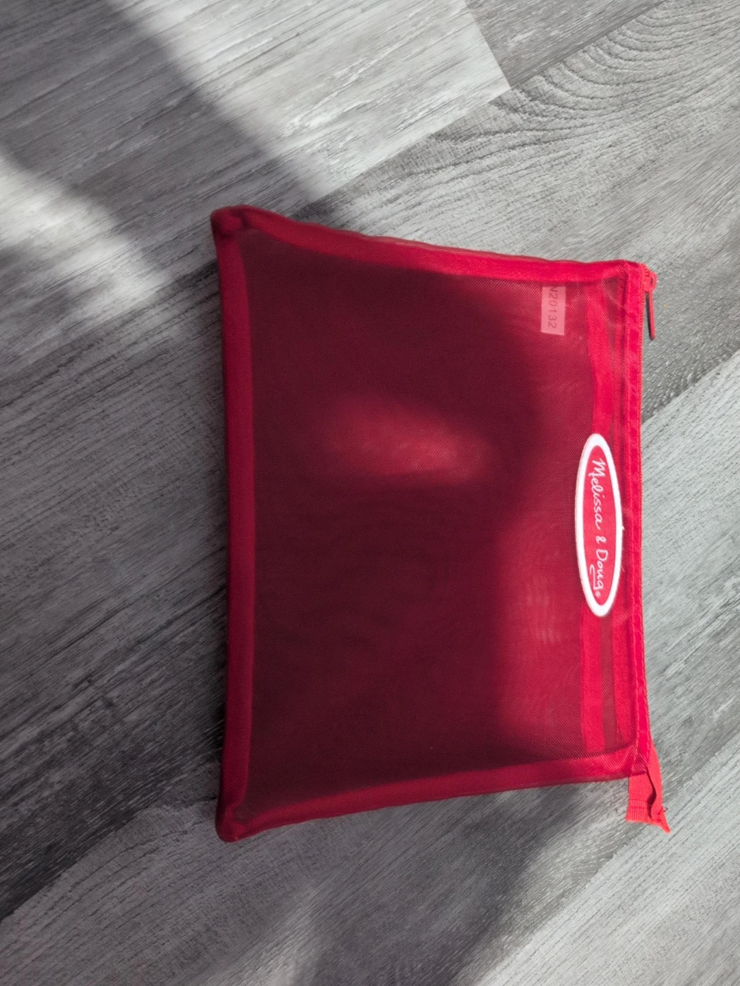 Melissa & Doug red storage mesh bag