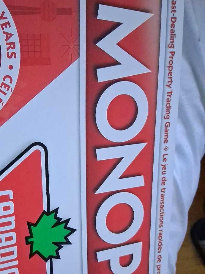 Monopoly Canadian Edition Board Game
