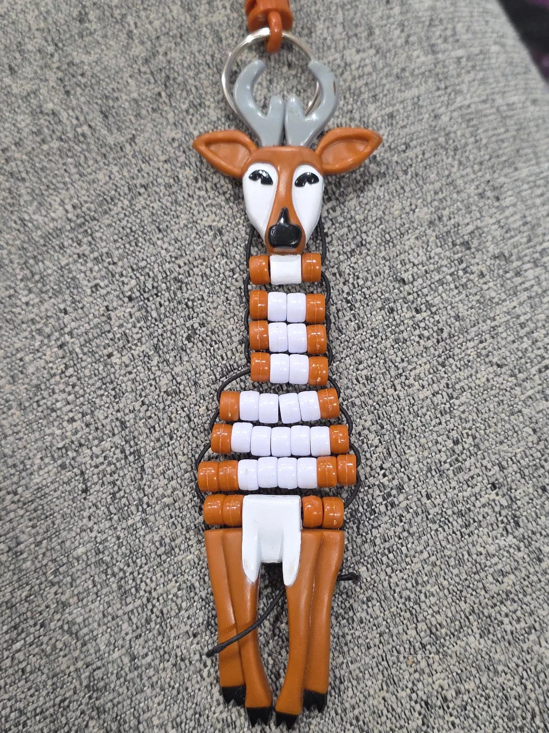Deer Animal Bead Keychain