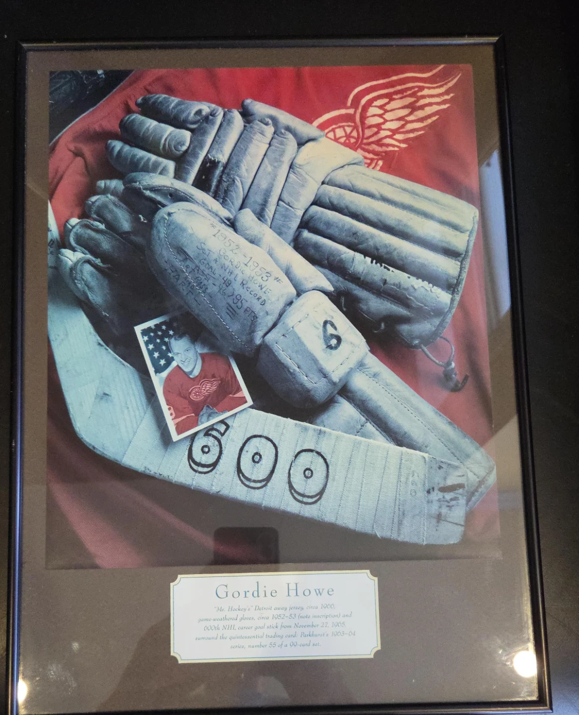 Gordie Howe Framed Memorabilia Collage
