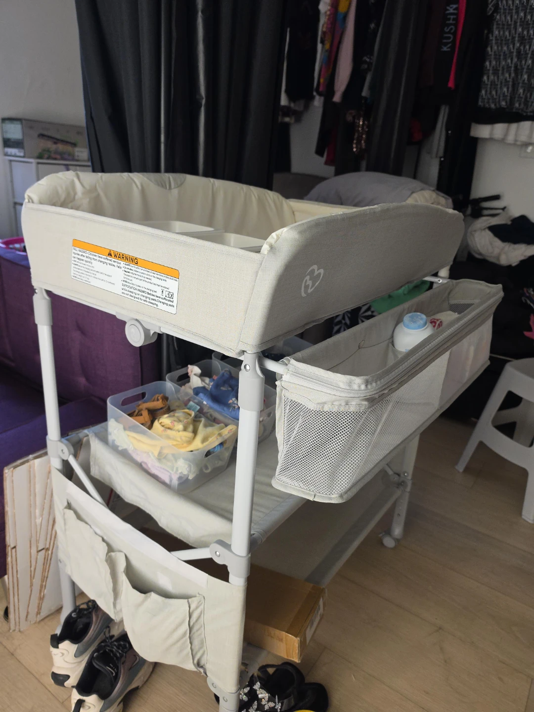 Baby Changing Table with Storage
