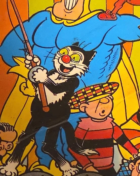 Vintage Felix the Cat and Comic Strip Graphic