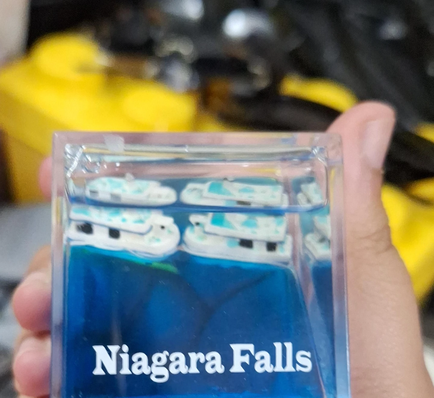 Niagara Falls Souvenir Floating Boat Paperweight