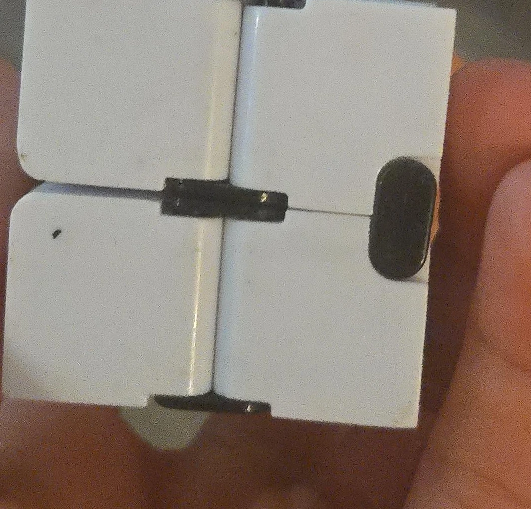 White Infinity Cube Fidget Toy
