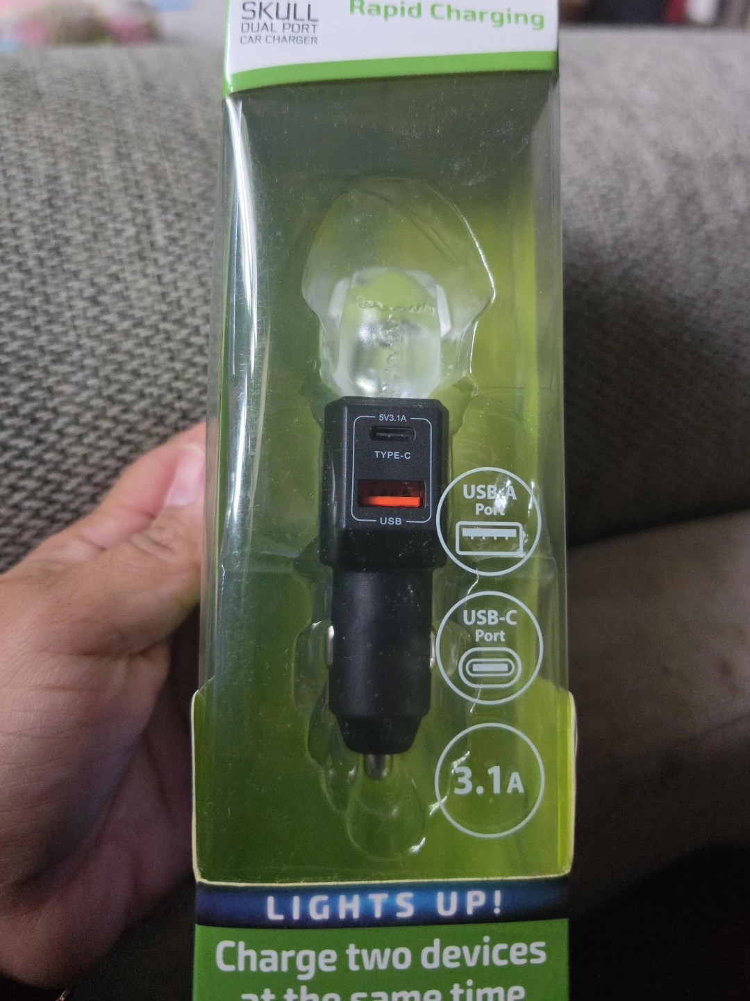 Gadget Gear Skull Dual Port Car Charger