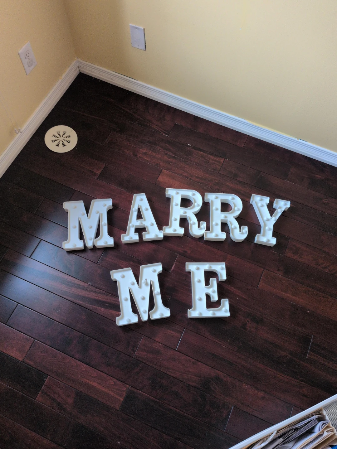 Marry Me LED Marquee Letter Set