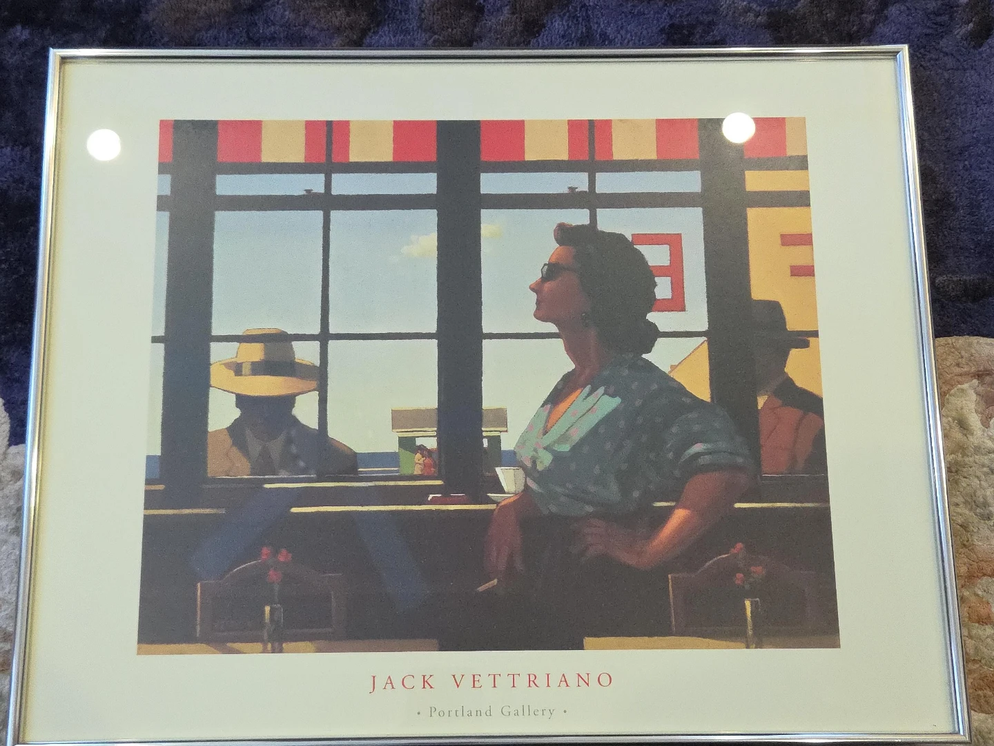 Jack Vettriano Print in Silver Frame