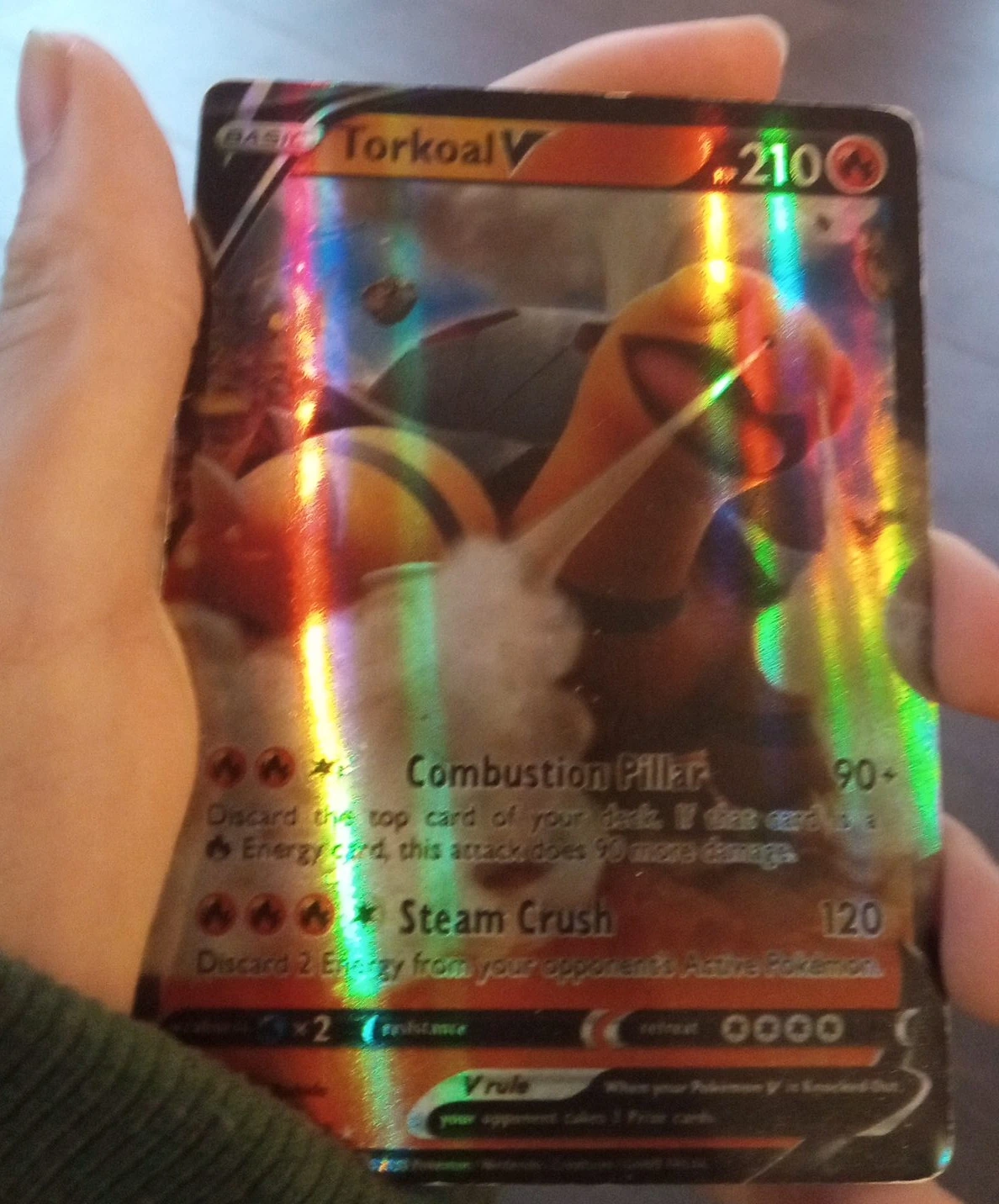 Torkoal V Holofoil Trading Card