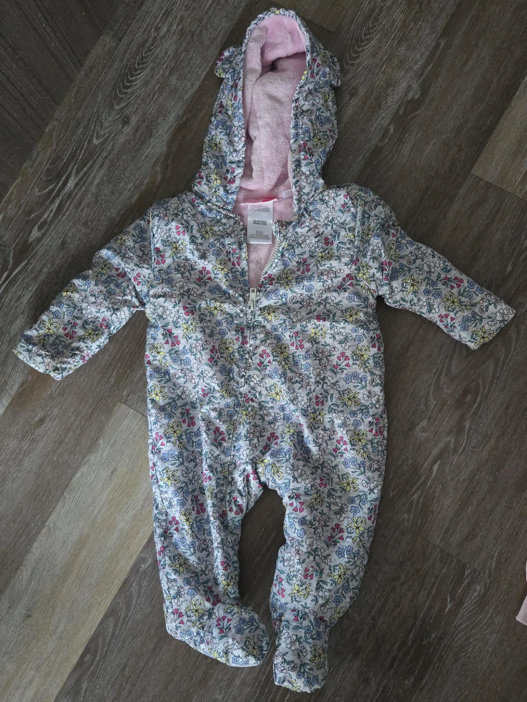Penelope Mack floral baby bunting suit