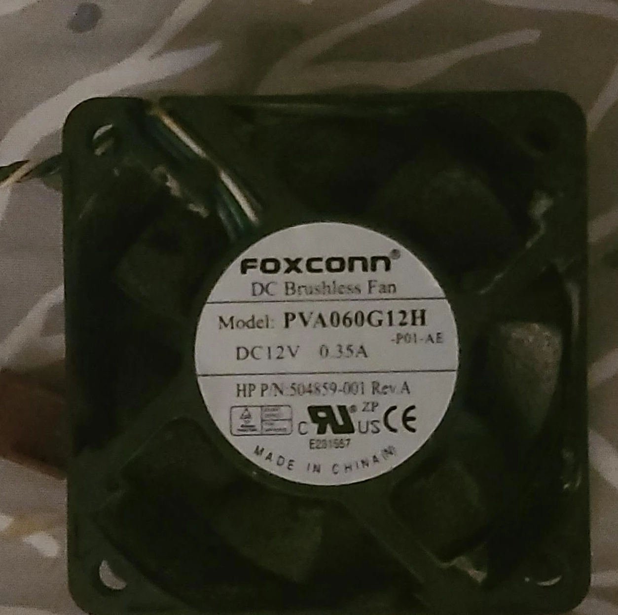 Foxconn DC Brushless Fan PVA060G12H
